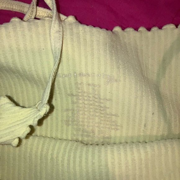 Free People Yellow Ruffle Tank - Picture 3 of 3